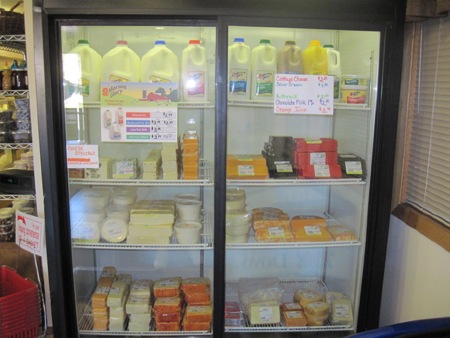 Z's Cheese Haus display case.